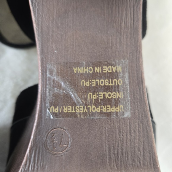 JG Mary Jane Platform Sz 7 Chunky Heel Y2K‎ Black Ankle Strap Preppy Holiday - Picture 9 of 11